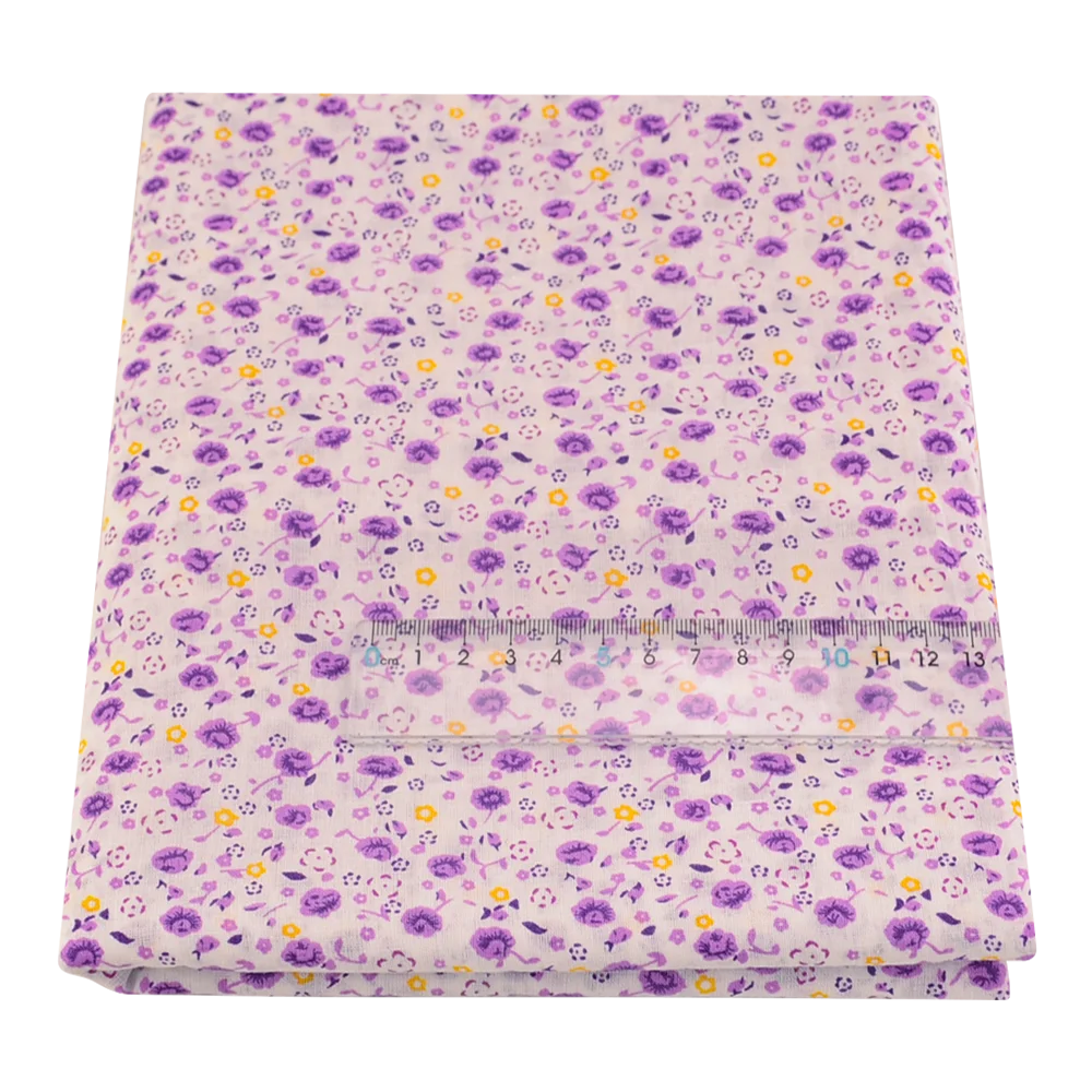 Booksew Yellow & Pink Floral Cotton Fabric – Thin Woven, 150cm Wide