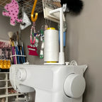 Soporte vertical para hilos de máquina de coser – Portacarretes grande con guía de hilo anti-enredos