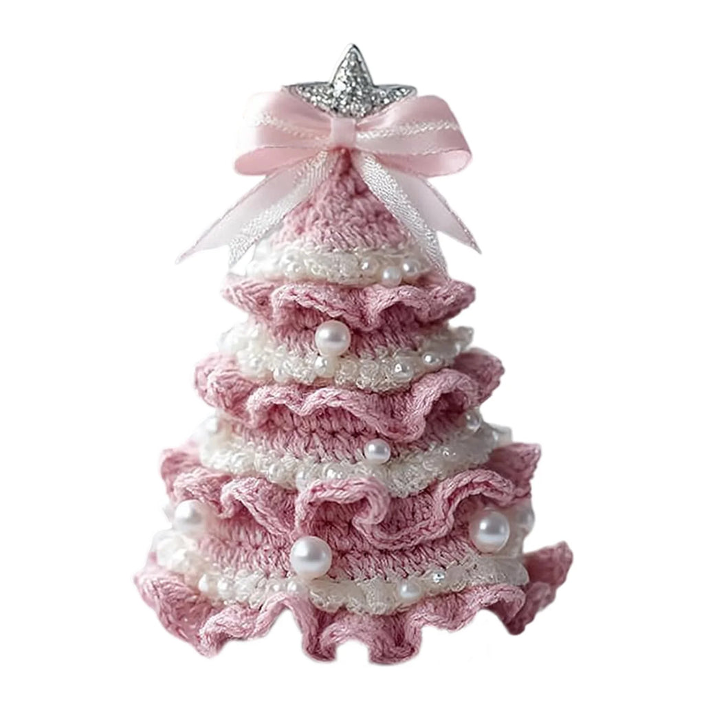 DIY Crochet Christmas Tree Kit – Yarn, Hook & Beads Included