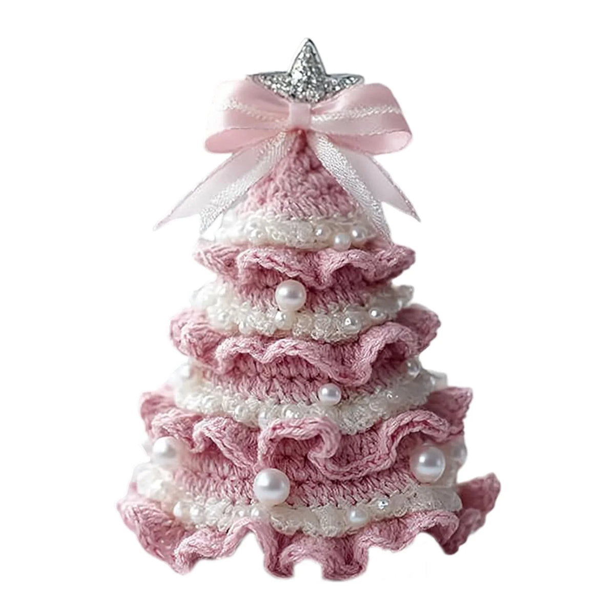 DIY Crochet Christmas Tree Kit – Yarn, Hook & Beads Included