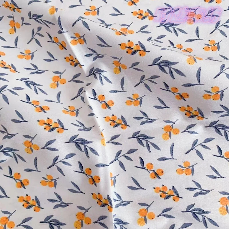 Cartoon Print Pure Cotton Twill Fabric – 50cm x 160cm (19.7" x 63") – Watermelon, Cherry & More
