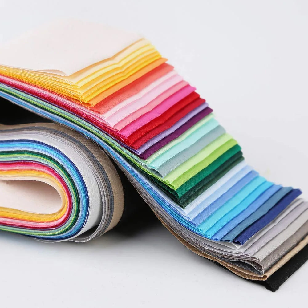 Cotton Jelly Roll Quilting Strips – 40 Pre-Cut Fabric Strips for Patchwork & DIY
