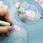 5D DIY Accesorios de Pintura de Diamantes Plástico Iluminado Kit de Pintura de Diamantes Multifuncional para Dibujo Artesanal para Niños Adultos