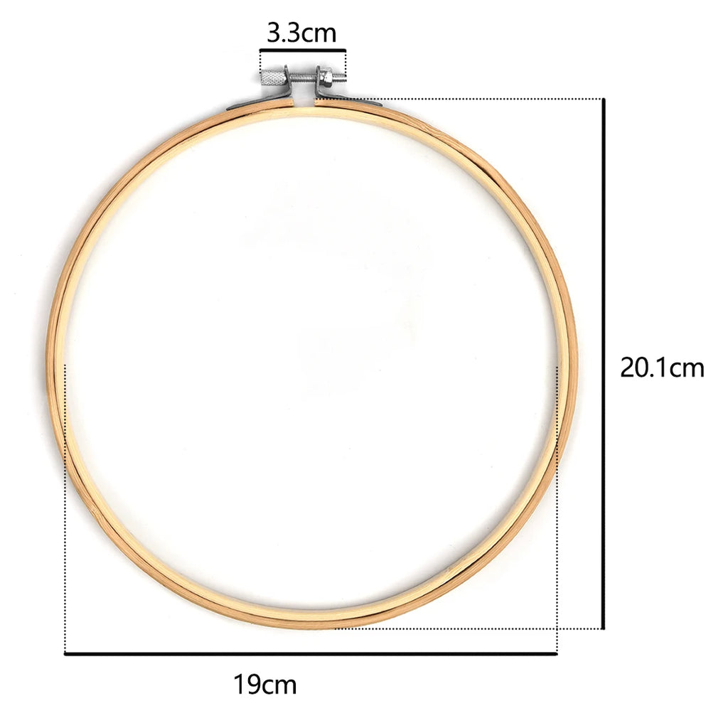 Bamboo Embroidery Hoop – 8 Round Sizes
