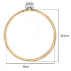 Bamboo Embroidery Hoop – 8 Round Sizes