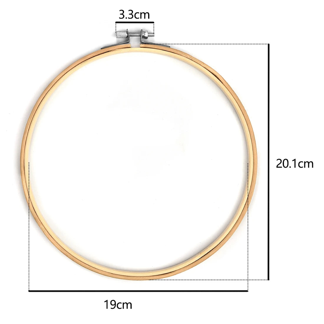 Bamboo Embroidery Hoop – 8 Round Sizes