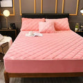 Plush Crystal Velvet Quilted Mattress Cover – Warm Thick Fitted Sheet, King & Queen