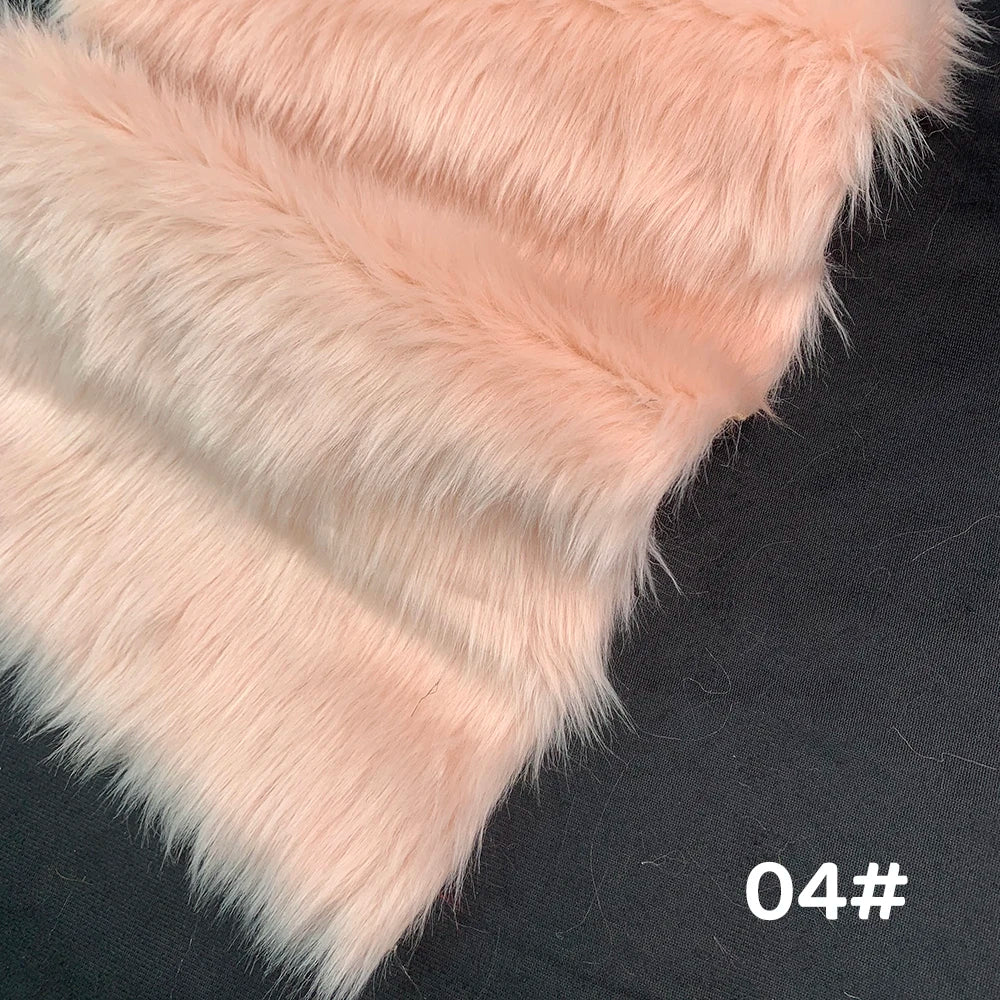 Tela de Pelo Sintético de 2.5cm de Largo – 30x50cm, Cosplay & Fursuit, 23 Colores