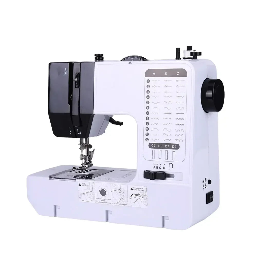 38-Stitch Mini Sewing Machine – Portable, LED Light, Foot Pedal & Bundle Options