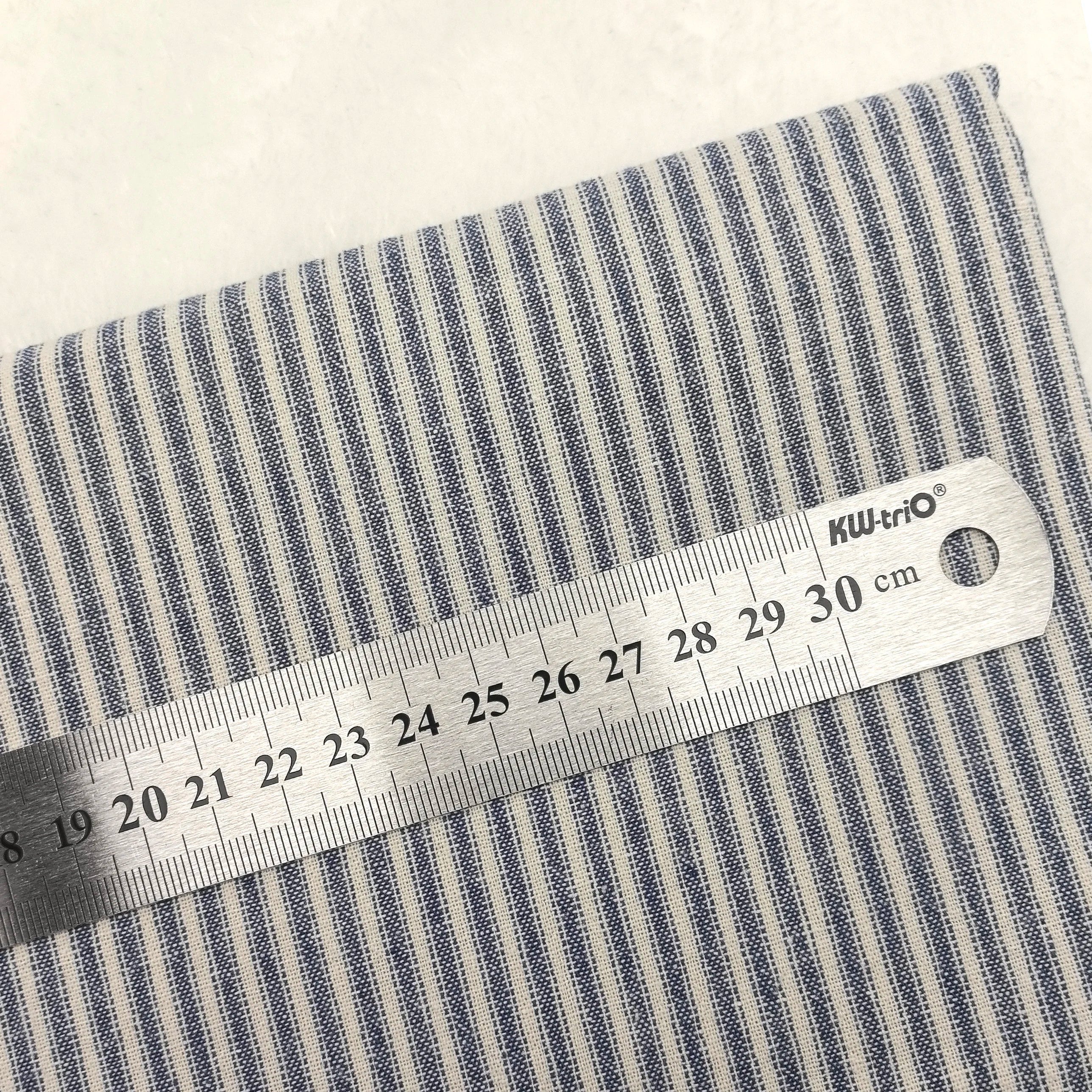 Yarn-Dyed Striped Plaid Cotton Quilting Fabric – 55" Wide, Multiple Cut Sizes | Patchwork & Tilda Crafts