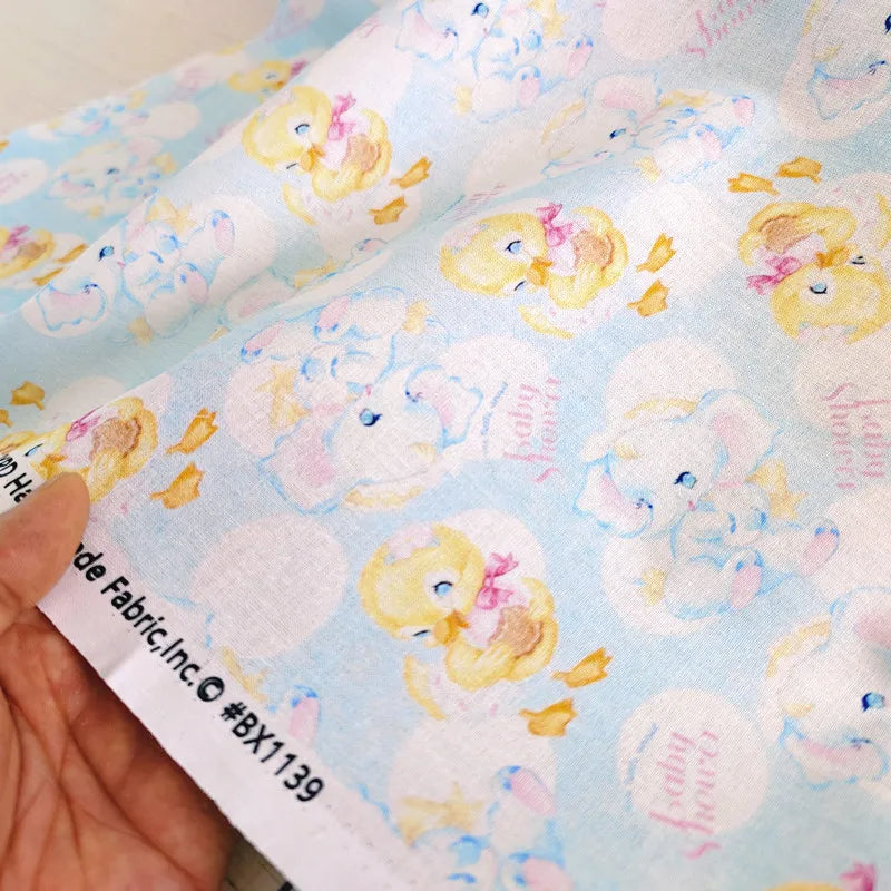 20S Cotton Cute Showa Kawaii Cat Deer Print Fabric DIY Quilting Needlework Material Sewing Dress Kids Clothes Fabrics