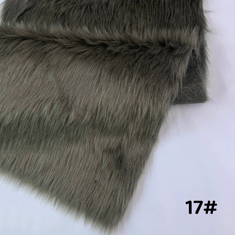 Tela de Pelo Sintético de 2.5cm de Largo – 30x50cm, Cosplay & Fursuit, 23 Colores