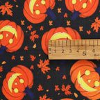 Halloween Print Fabric – Spiderweb, Ghost & Holiday Motifs | 100% Polyester, 150cm Wide