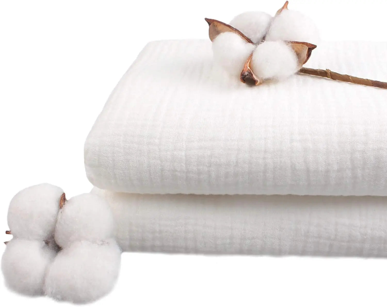 Wrinkle Gauze 100% Cotton Fabric | 52 Inches Wide | Sold by the Yard | Soft & Breathable