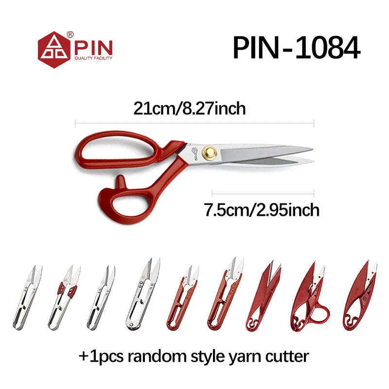 Professional Stainless Steel Tailor Scissors – 3 Sizes | Anti-Rust Fabric Shears for Sewing, Quilting & Dressmaking