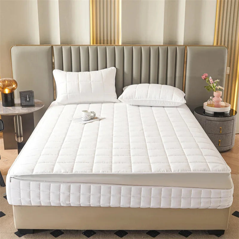 6-Sided Zippered Mattress Protector – Quilted, Multiple Sizes