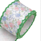 Moonstitched-Edge Printed Grosgrain Ribbon – 50-Yard Roll