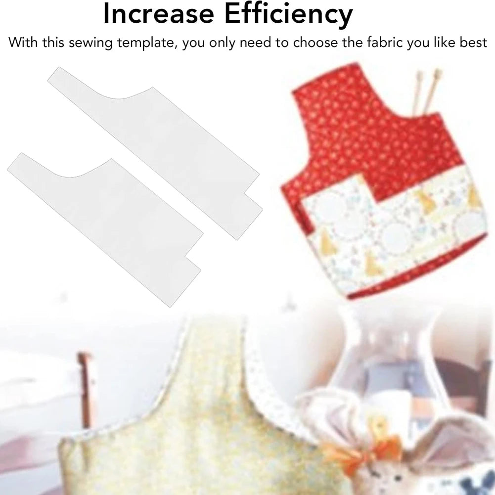 Quilted Tote Bag Pattern Stencils – Clear Plastic Sewing Templates for Handbags & Shopping Bags (2 Sizes)