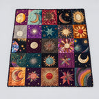 Manta de franela celestial de sol y luna – Manta suave para regalo para todas las estaciones