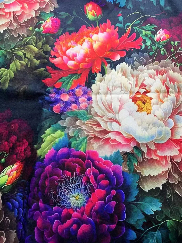 HD Digital Print Cotton Fabric | Fairy Tale Elf Design | Sold by Half Meter