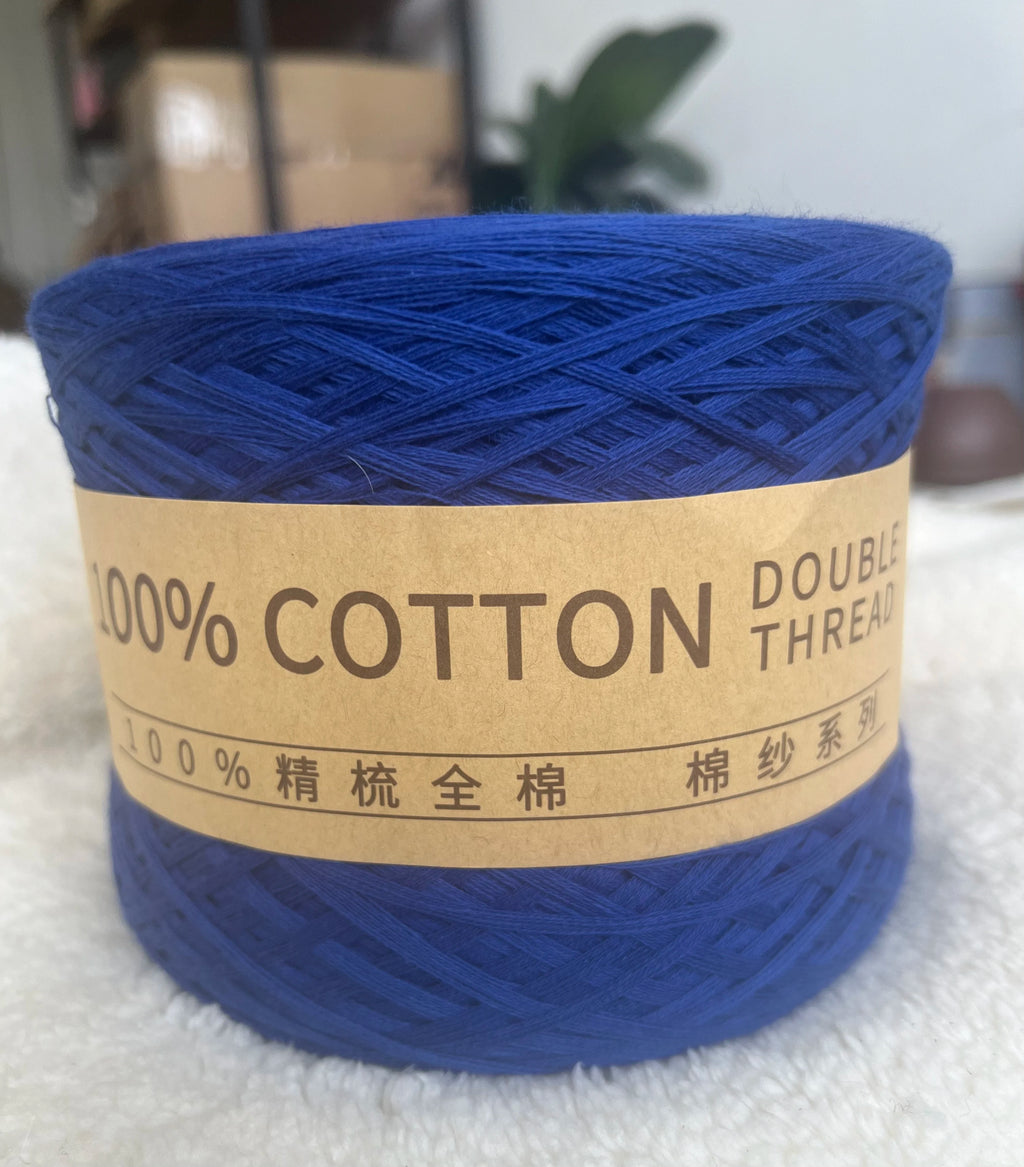 Cotton Yarn Thread for Knitting, Non-Bleached, Raw Algodon Line, Baby, Children's DIY, Handknitting, Scarf Sweaters, 500g/Ball