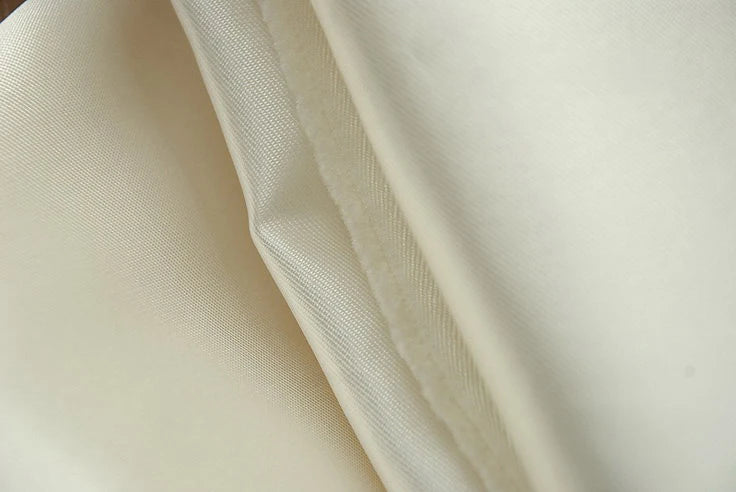 Mikado Satin Twill Fabric – Thick Poly-Cotton, 150cm Wide, Sold by the Meter – For Wedding Gowns, Formal Wear & Children's Clothing