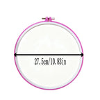 Color-Coded Plastic Embroidery Hoops – 7 Sizes