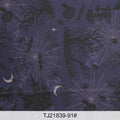 Halloween Print Fabric – Spiderweb, Ghost & Holiday Motifs | 100% Polyester, 150cm Wide