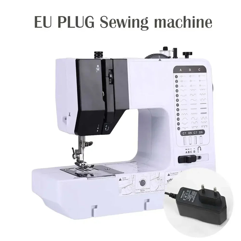 38-Stitch Mini Sewing Machine – Portable, LED Light, Foot Pedal & Bundle Options