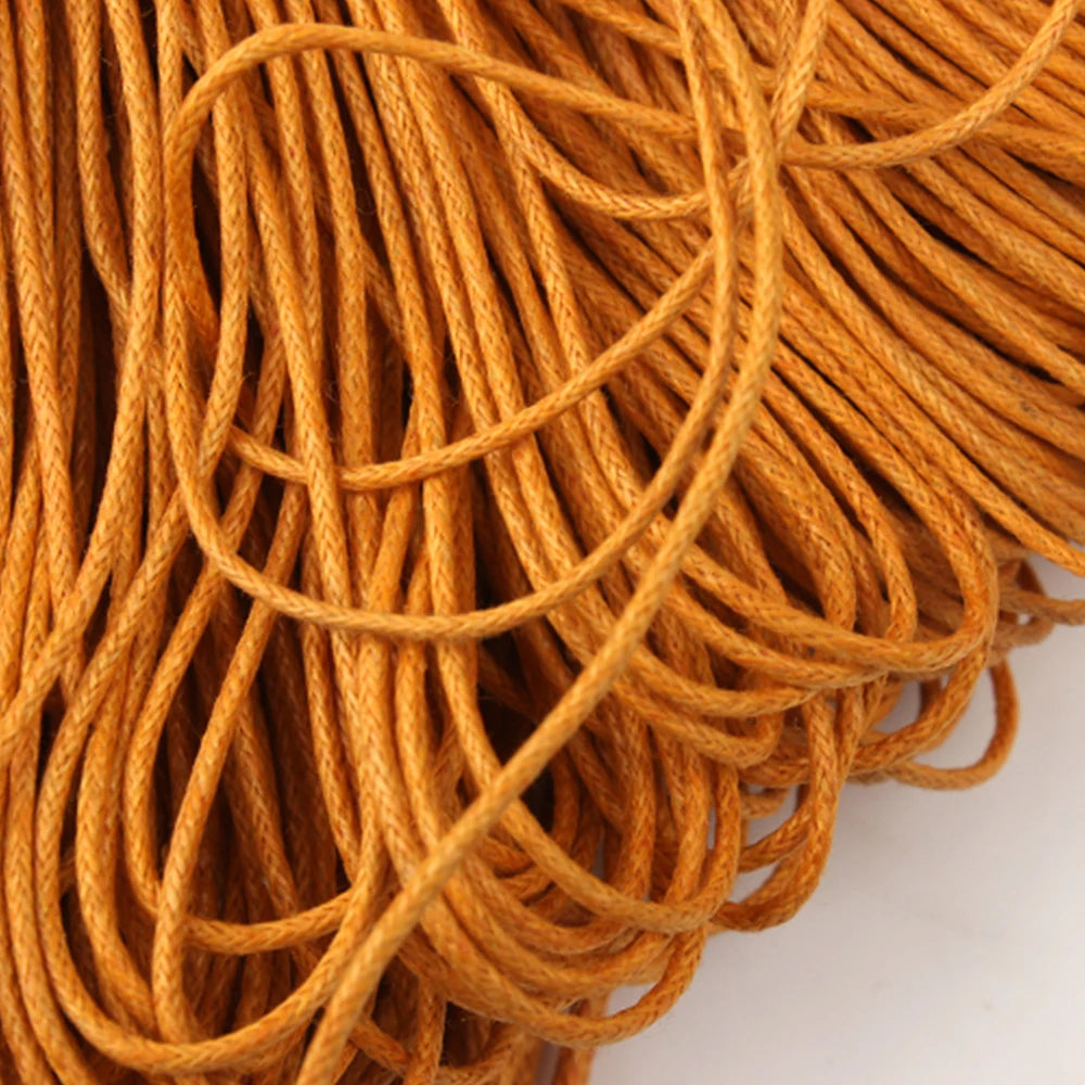 Waxed Cotton Beading Cord – 1mm, 70m Spool | 15 Colors | Bracelets, Necklaces & DIY Jewelry