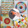 Slotted Acrylic Fabric Strip Cutting Ruler — Quilting & Patchwork Template