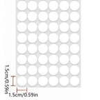 Etiquetas Adhesivas para Diamond Painting — Pegatinas de Puntos Redondos y Cuadrados para Almacenamiento
