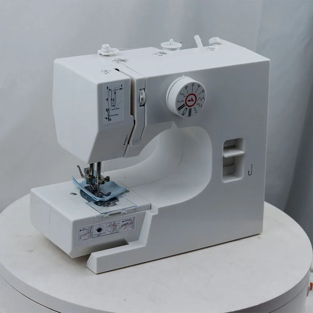 Máquina de Coser Eléctrica Semiautomática – Portátil de 12 Puntadas