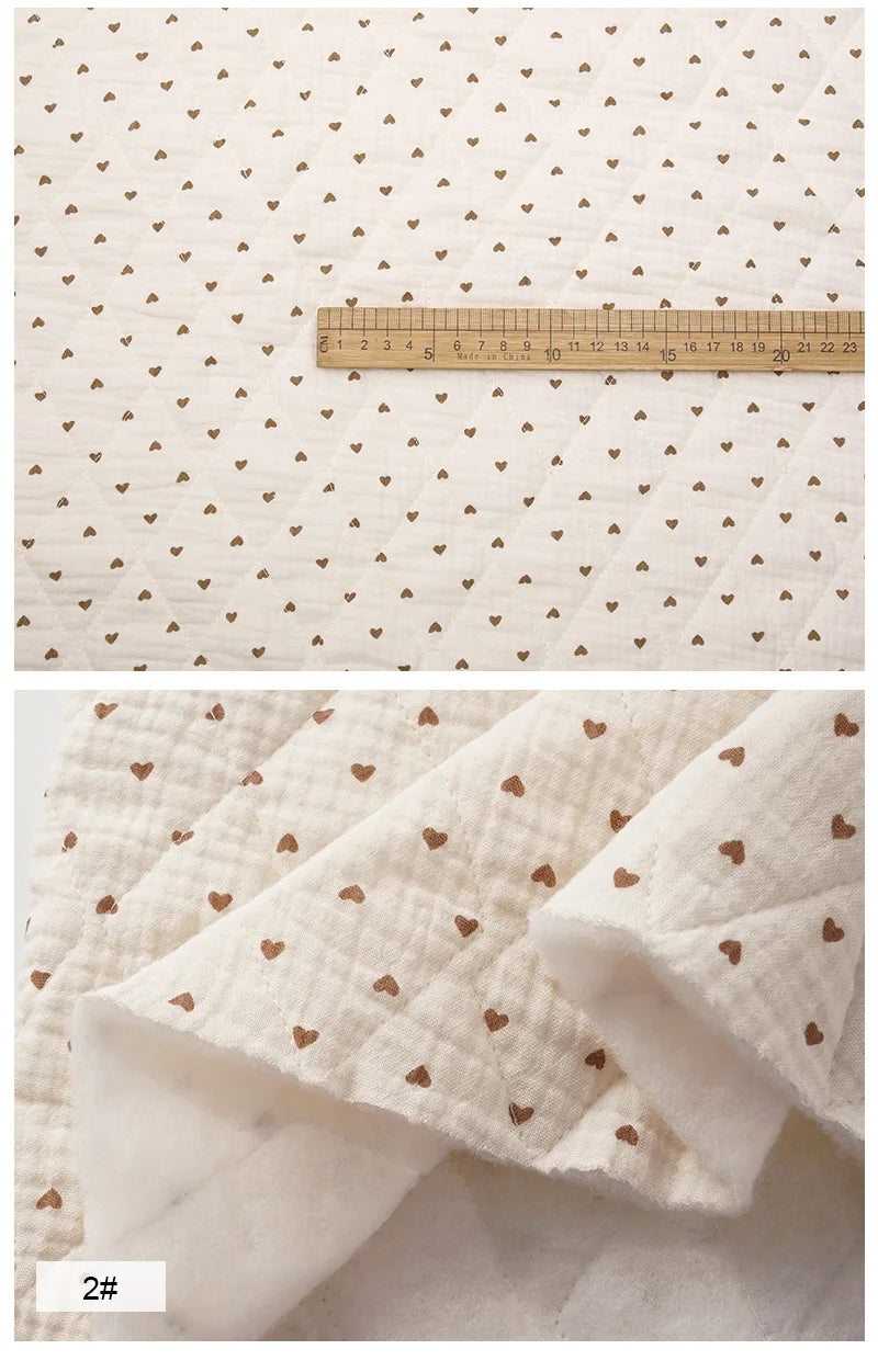 Thickened Double-Layer Crepe 100% Cotton Fabric — 135cm Wide | Blankets & Children's Clothing