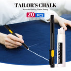 Heat-Erasable Fabric Marking Pens – 2 Pens + 20 Refills | 0.7mm Fine Tip