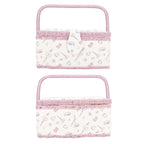 Vintage Sewing Basket Household Fabric Craft Thread Needle Storage Box Organizer