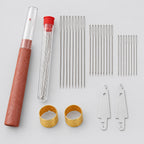 Kit de 40 Agujas de Coser e Hilos – Agujas de Ojo Grande con Dedal y Descosedor