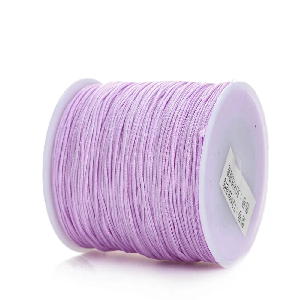 Nylon Cord Thread – 0.8mm, 100m Spool | 28 Colors | Bracelets, Necklaces & DIY Crafts