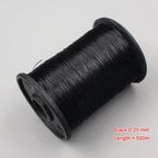 Hilo de Coser de Nailon Invisible – Transparente y Negro | Apliques, Etiquetas y Puntada Ciega | 4 Opciones de Grosor