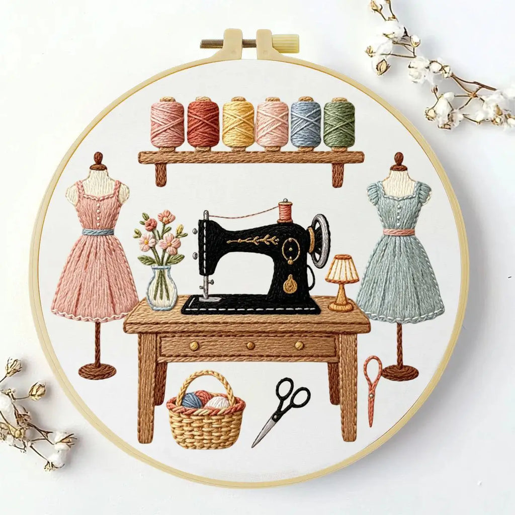 Sewing Shop Embroidery Starter Kit – DIY Beginner Embroidery Kit