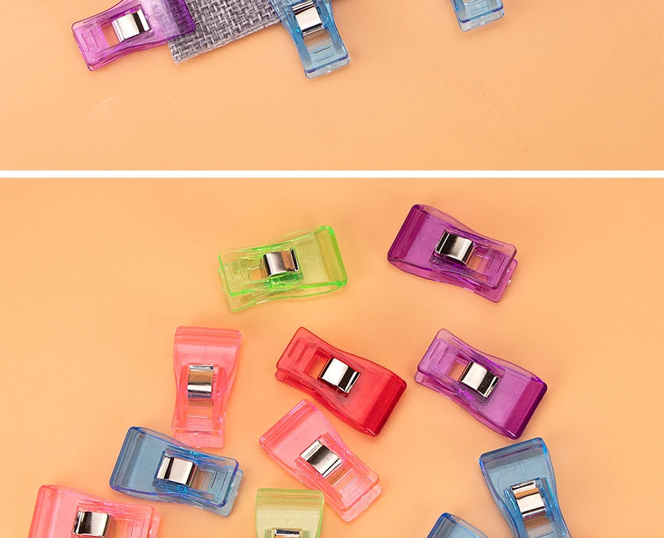 QJH Premium Sewing Clips – ABS Plastic | Assorted Colors | 4 Pack Sizes