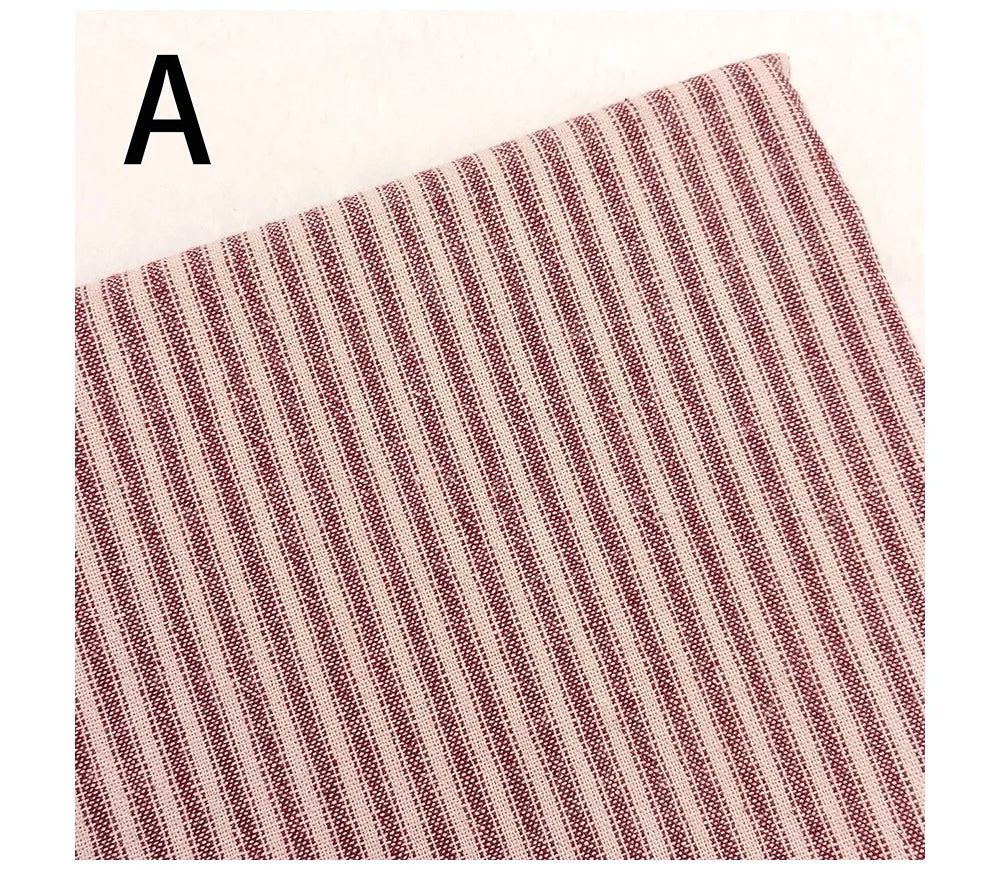 Yarn-Dyed Striped Plaid Cotton Quilting Fabric – 55" Wide, Multiple Cut Sizes | Patchwork & Tilda Crafts