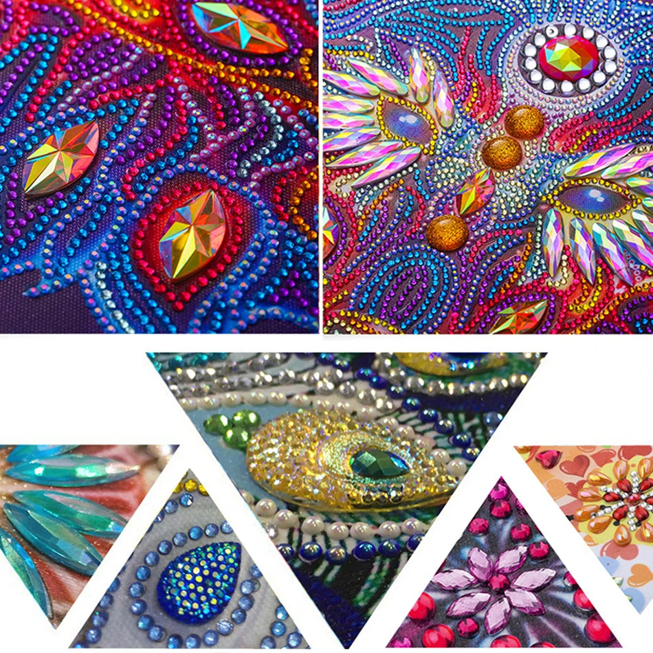 Kit de pintura de diamante de mariposa – Forma especial | 30x30cm (11.8" x 11.8")