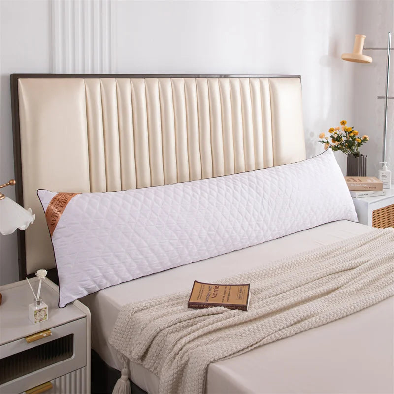 White Long Body Pillow Insert – Soft Polyester Fill, 4 Sizes (48x100 to 48x180cm)
