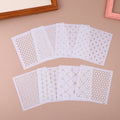 Reusable Quilting Stencils 8-Pack – PET Embroidery Pattern Templates 12cm