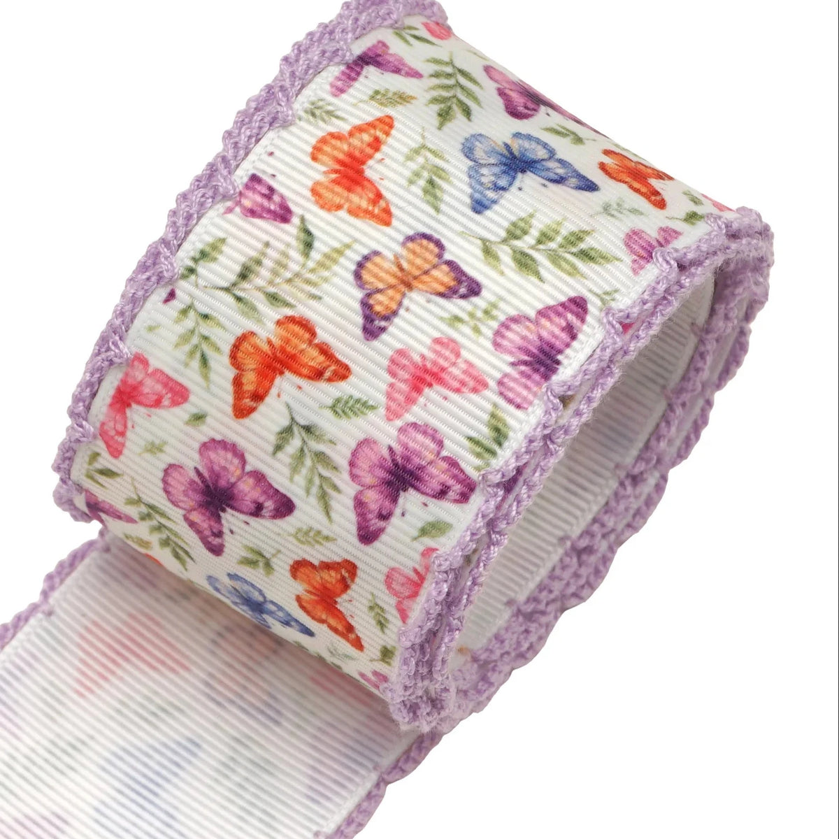 Moonstitched-Edge Printed Grosgrain Ribbon – 50-Yard Roll