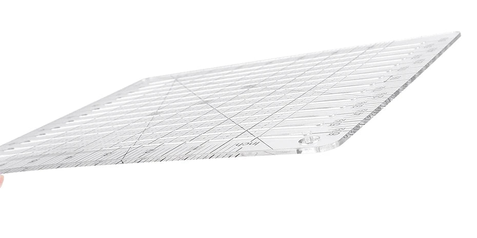 Slotted Acrylic Fabric Strip Cutting Ruler – Quilting Patchwork Template for Precise Strip Cuts