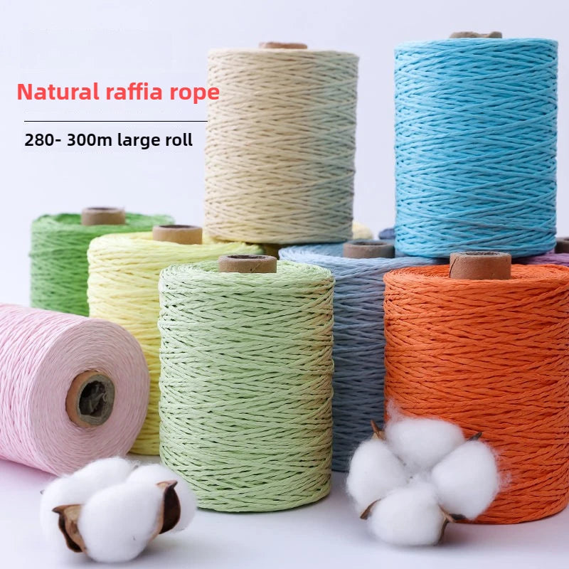 Raffia Yarn for Crochet & Knitting – 150g (5.3 oz) Roll