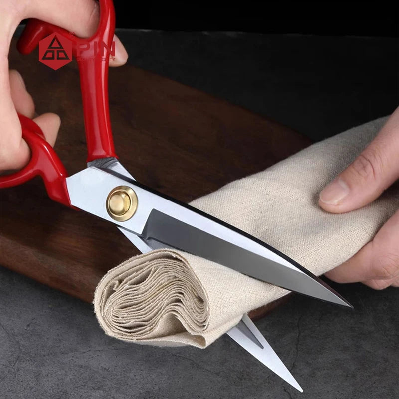 PIN Professional Tailor Scissors – Anti-Rust Stainless Steel Fabric Shears, 3 Sizes