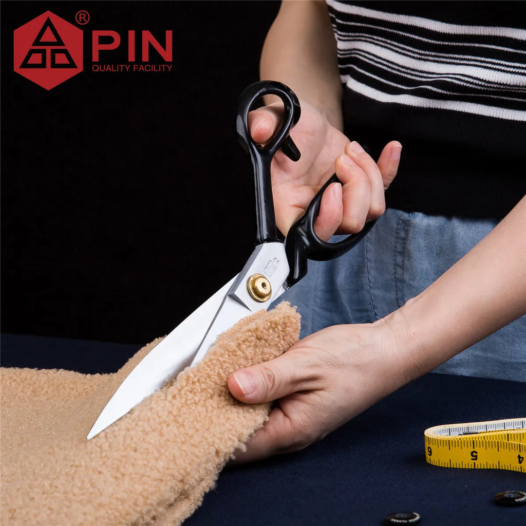 12-Inch Heavy-Duty Forged Stainless Steel Tailor Scissors – Professional Fabric Shears for Denim, Leather & Canvas